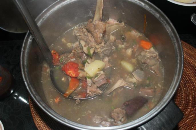 Sop Buntut ( Ox-tail soup ) = 